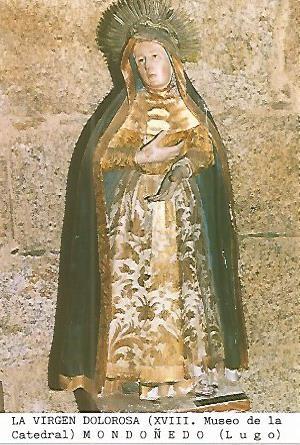 Postal 53658: LA VIRGEN DOLOROSA. Mondoñedo Lugo