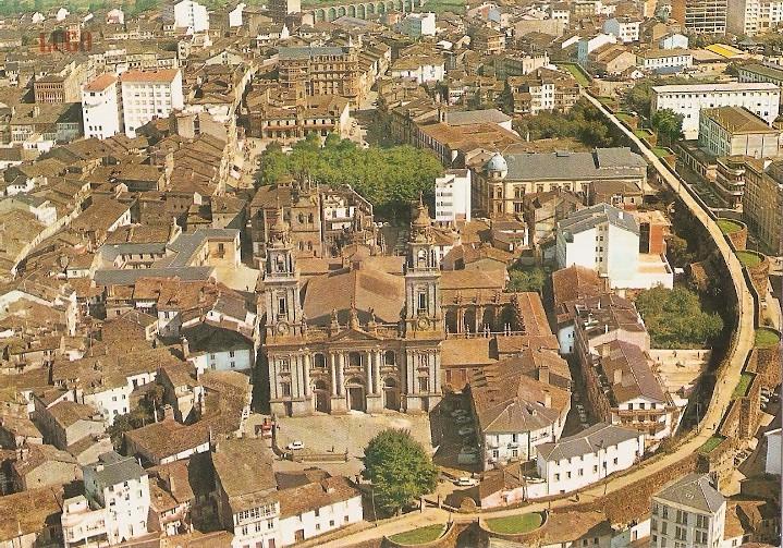 Postal 048921 : Lugo. Vista aerea