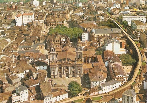 Postal 048921 : Lugo. Vista aerea
