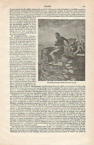 LAMINA ESPASA 19945: La defensa de Lugo por Modesto Brocos