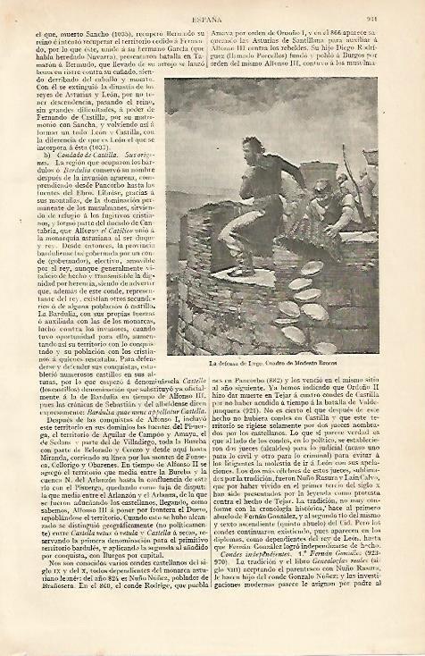 LAMINA ESPASA 10286: La defensa de Lugo por Brocos