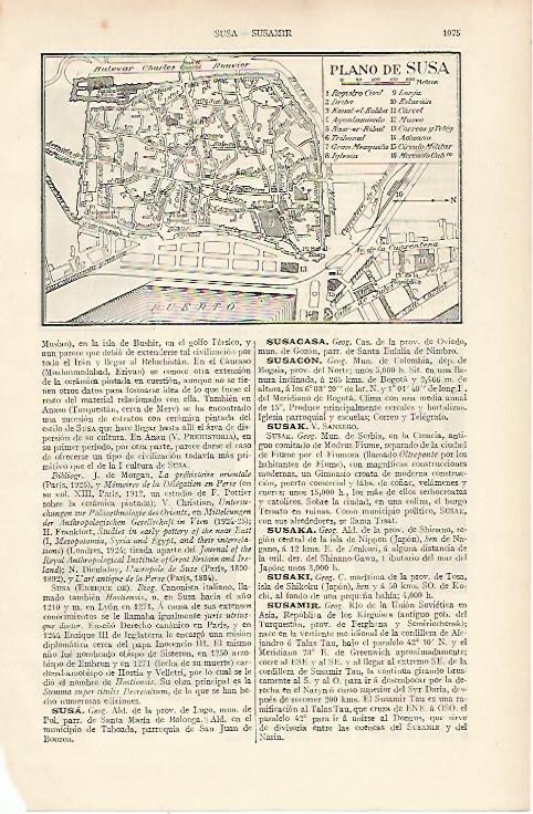 LAMINA ESPASA 22594: Plano de Susa Lugo