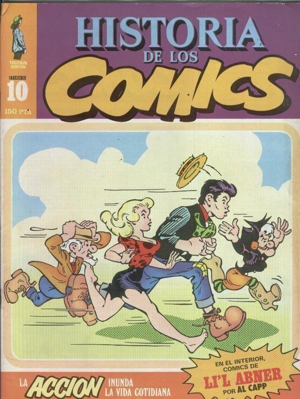 Historia de los comics de Toutain numero 10: Lil Abner,  ficha articulo sobre Al Capp, Elliot Caplin, 