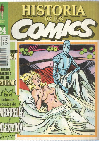 Historia de los comics de Toutain numero 24: El erotismo en el comic: Barbarella , Valentina