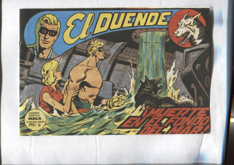 Facsimil: El Duende numero 56: Muerte en el fondo del mar