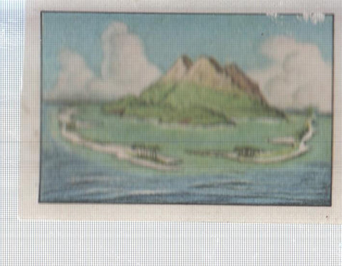 Cromo Nestle numerado 027: isla