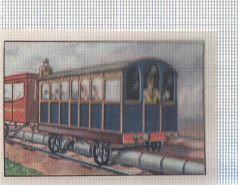 Cromo Nestle numerado 080: Ferrocarril de epoca