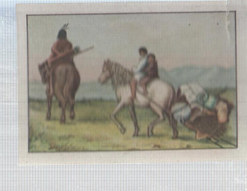Cromo Nestle numerado 107: Indigena americano