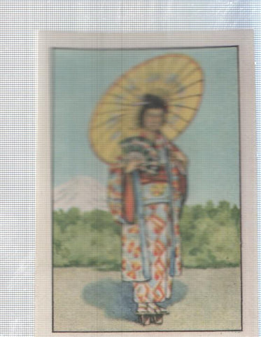 Cromo Nestle numerado 144: Mujer japonesa