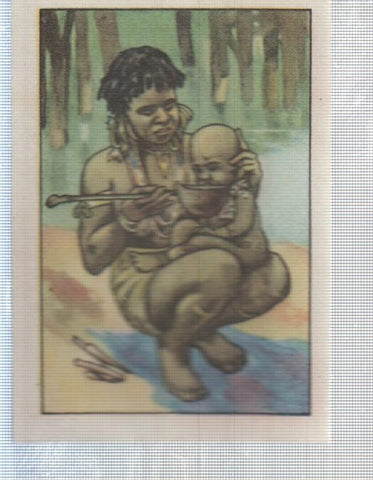 Cromo Nestle numerado 179: Indigenas