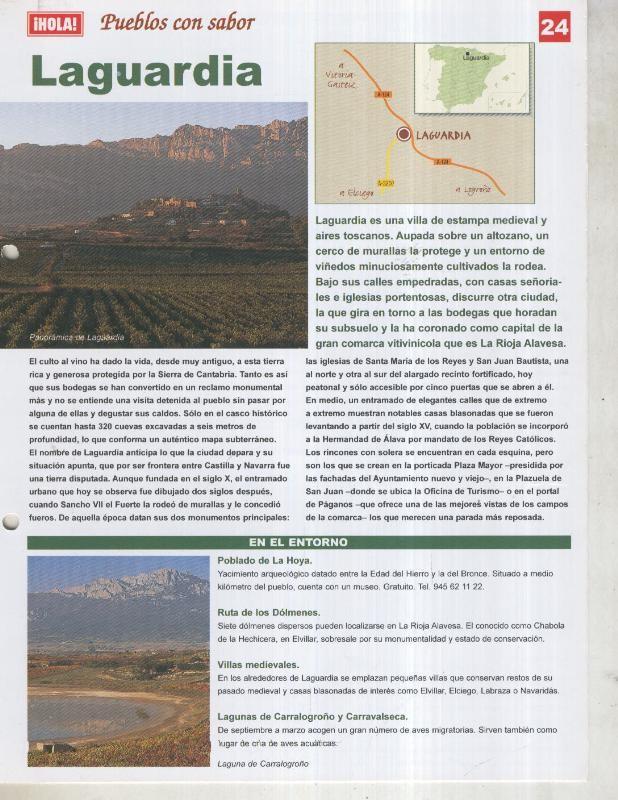 Guia HOLA de pueblos con sabor, ficha 24: La Guardia