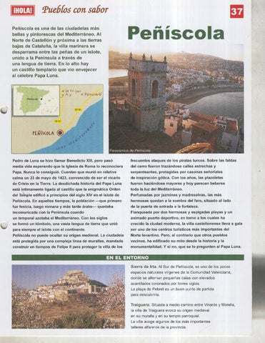 Guia HOLA de pueblos con sabor, ficha 37: Peñiscola