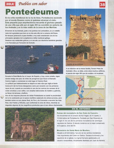 Guia HOLA de pueblos con sabor, ficha 38: Pontedeume