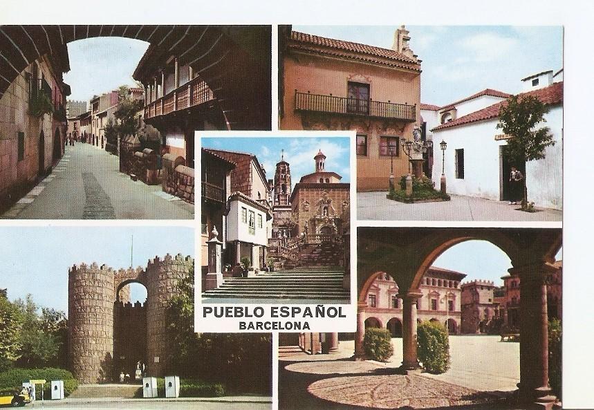 Postal 027802 : Pueblo Español Barcelona