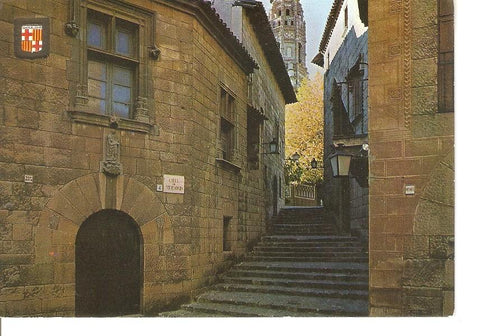 Postal 042031 : Barcelona. Pueblo Español. Calle Mercaders