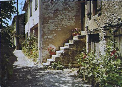 POSTAL 61431: Escaleras en pueblo