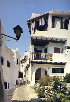 POSTAL 57056: Menorca (Baleares) Binibeca San Luis  Pueblo de Pescadores