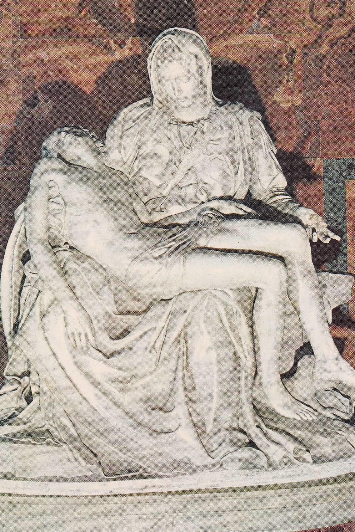 POSTAL B8017: VATICANO: ESCULTURA LA PIETA DE MICHELANGELO