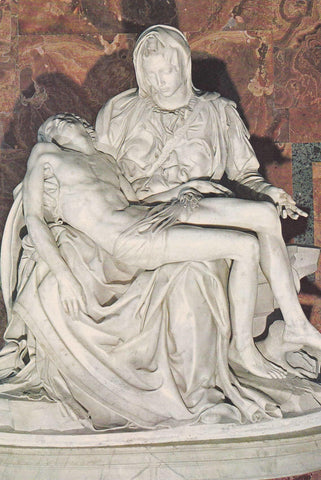 POSTAL B8017: VATICANO: ESCULTURA LA PIETA DE MICHELANGELO