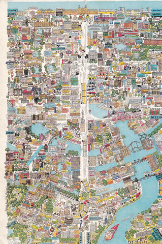 POSTAL B8033: AMSTERDAM: MAPA CIUDAD