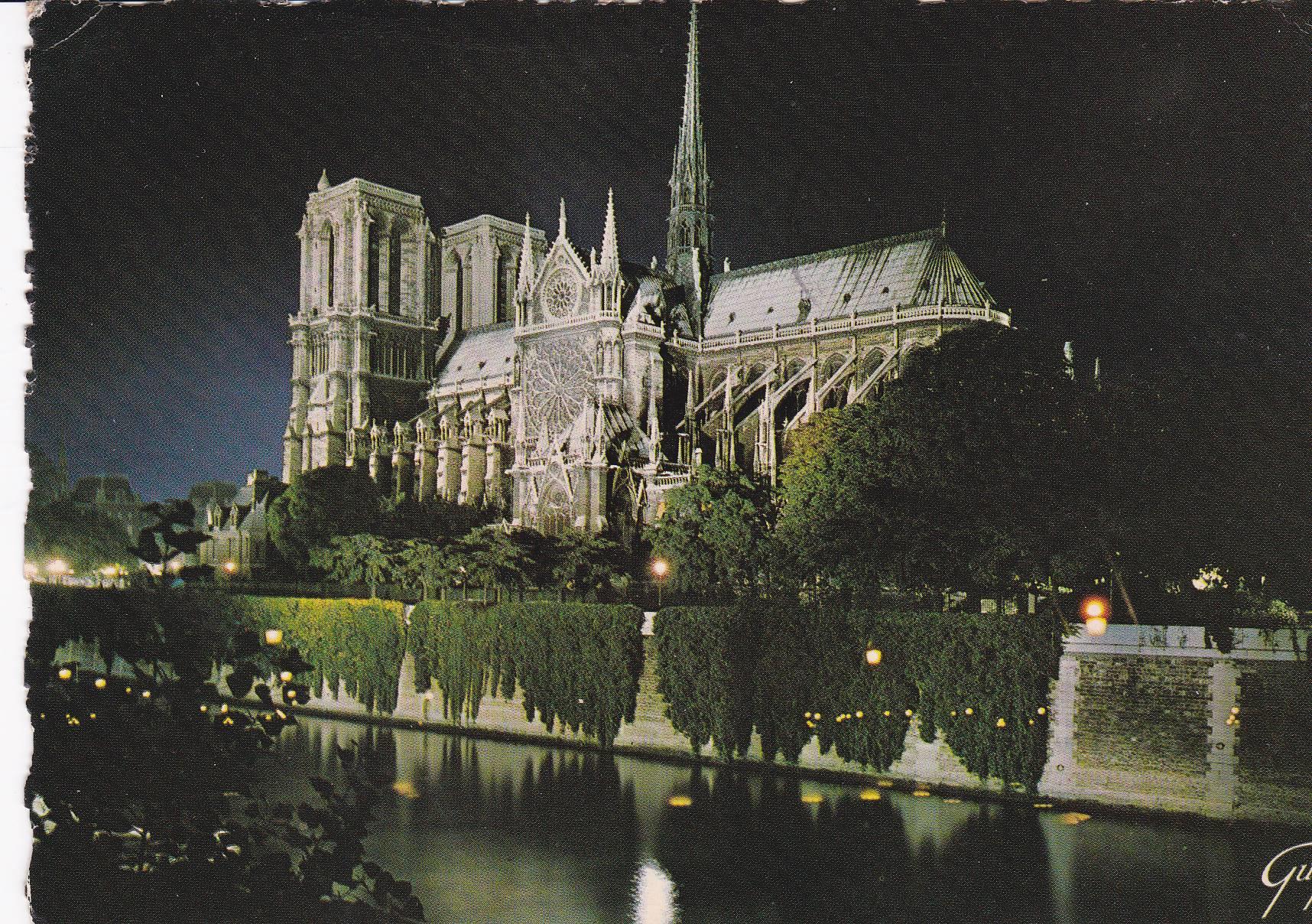 POSTAL B8063: PARIS: ABSIDE CATEDRAL DE NOTRE DAMM