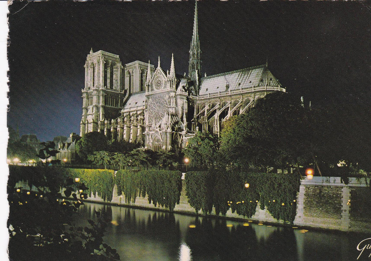 POSTAL B8063: PARIS: ABSIDE CATEDRAL DE NOTRE DAMM