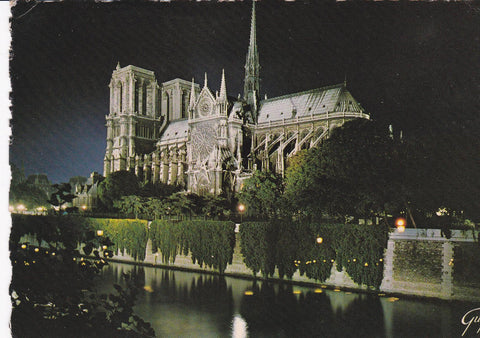 POSTAL B8063: PARIS: ABSIDE CATEDRAL DE NOTRE DAMM