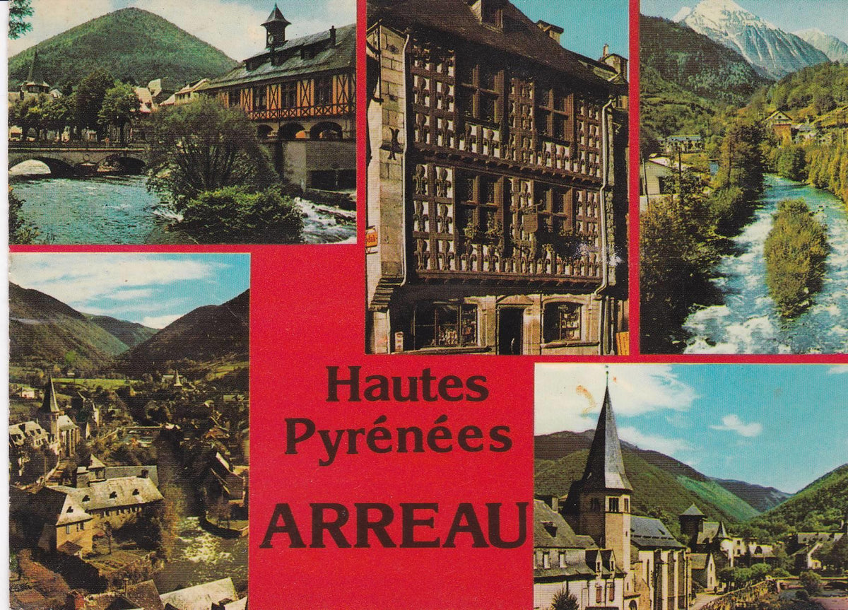 POSTAL B8115: ARREAU: LE PONT SUR LA NESTE