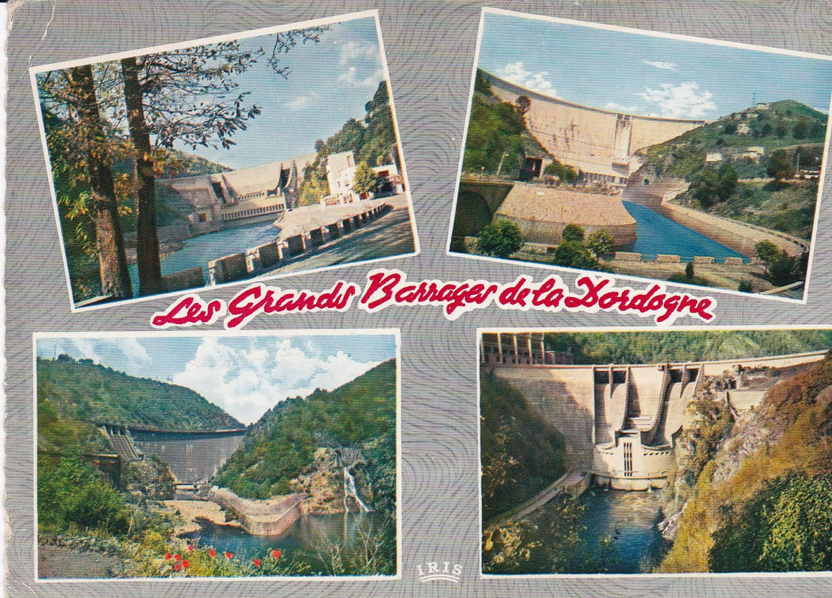 POSTAL B8126: BARRAGES DE LA DORDOGNE: LE CHASTANG