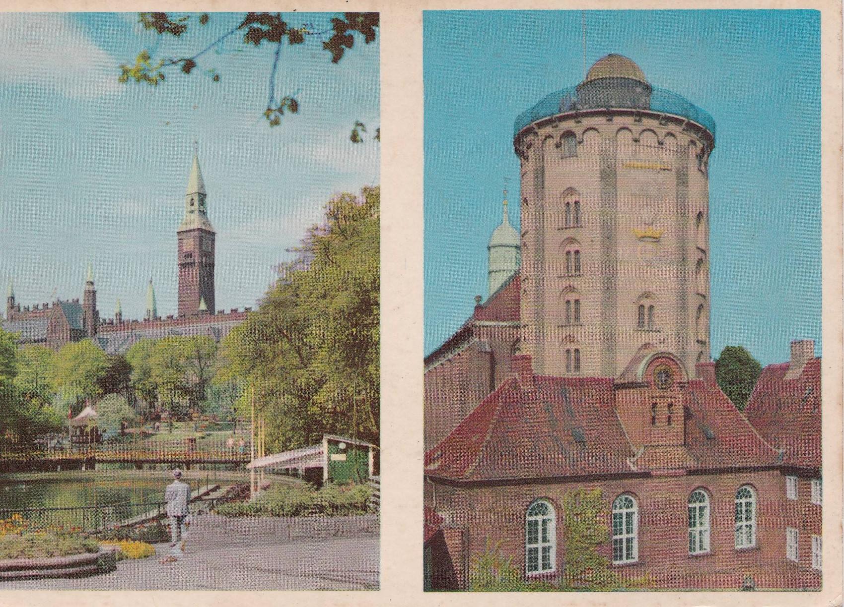 POSTAL B8166: COPENHAGUE: THE ROUND TOWER