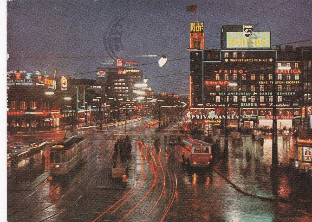 POSTAL B8169: COPENHAGUE: NATBILLEDE