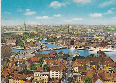 POSTAL B8180: COPENHAGUE: VISTA AEREA