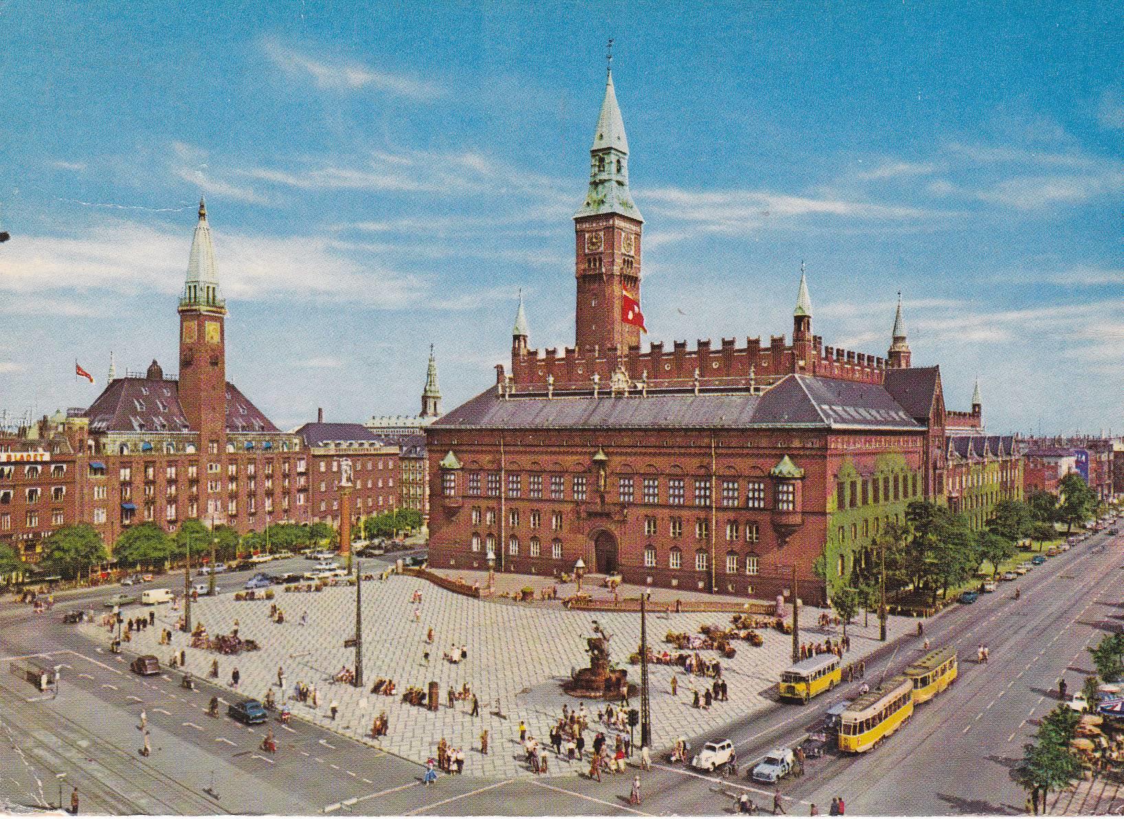 POSTAL B8185: DINAMARCA: PLAZA DEL HOTEL VILLA