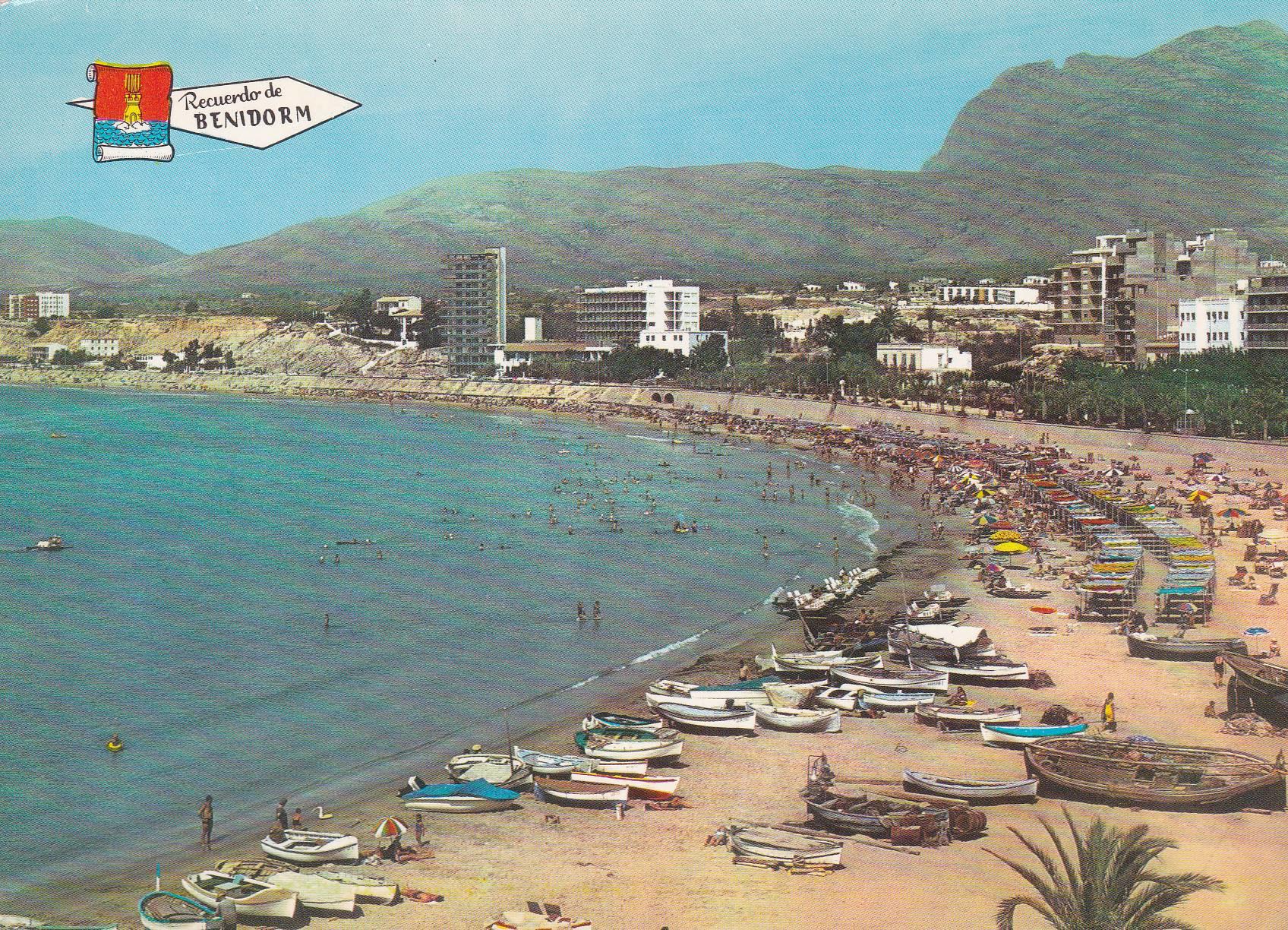 POSTAL B8214: BENIDORM: PLAYA DE PONIENTE