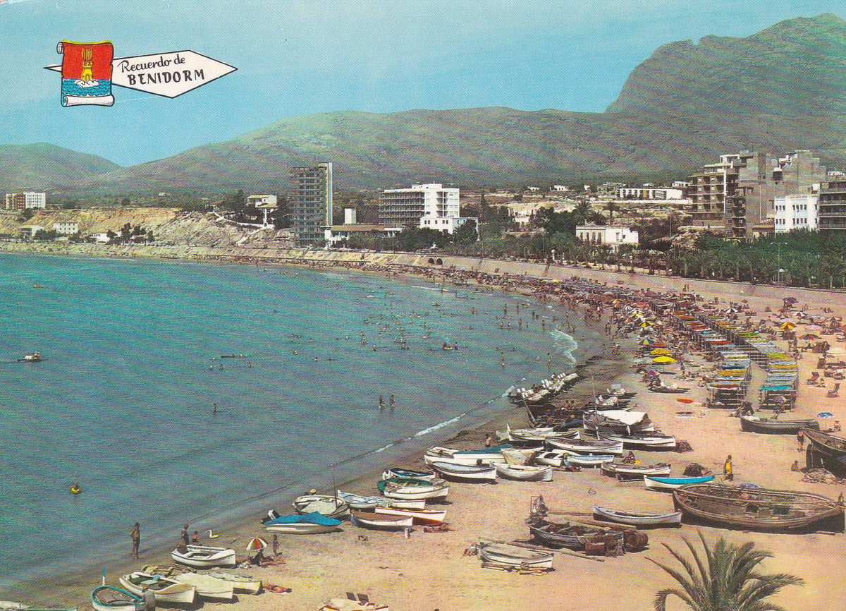 POSTAL B8214: BENIDORM: PLAYA DE PONIENTE