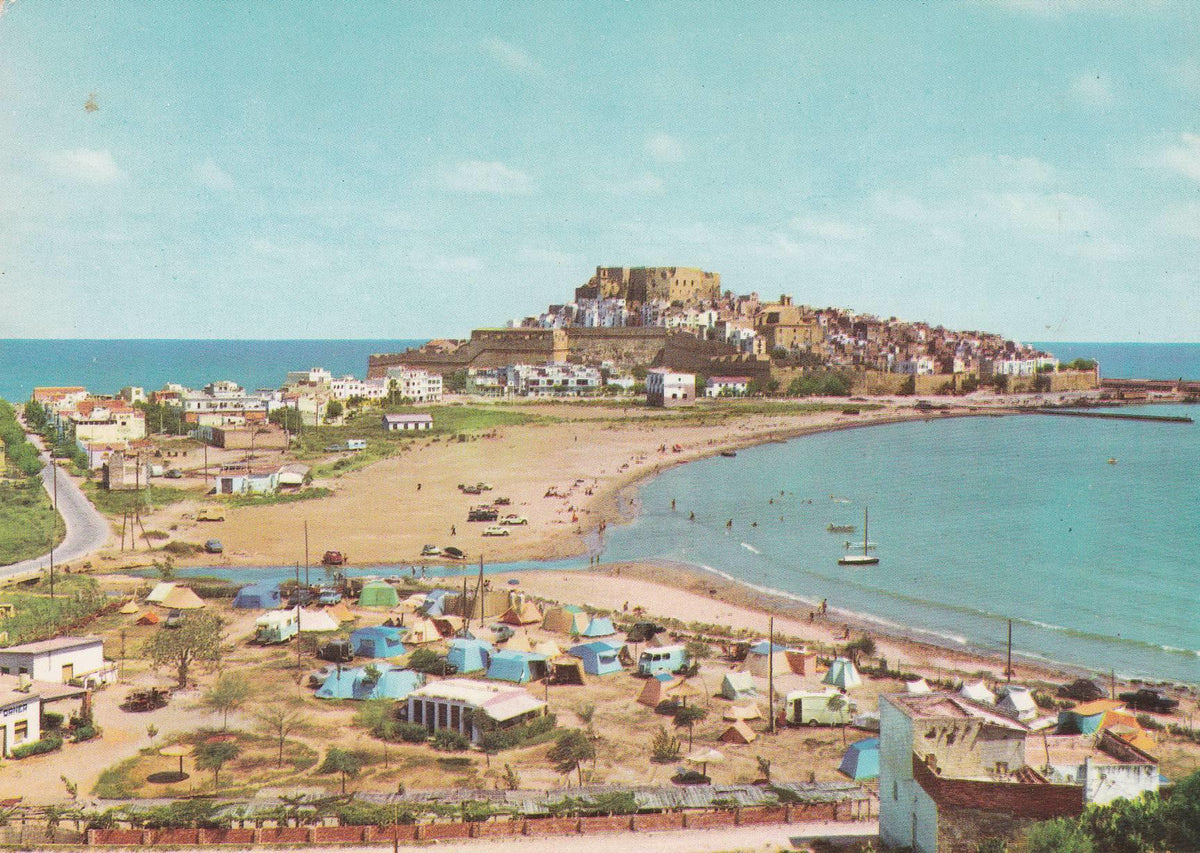 POSTAL B8240: PEÑISCOLA: PLAYA Y VISTA GENERAL