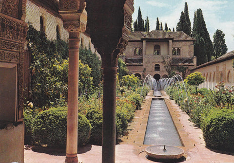 POSTAL B8242: GRANADA: GENERALIFE