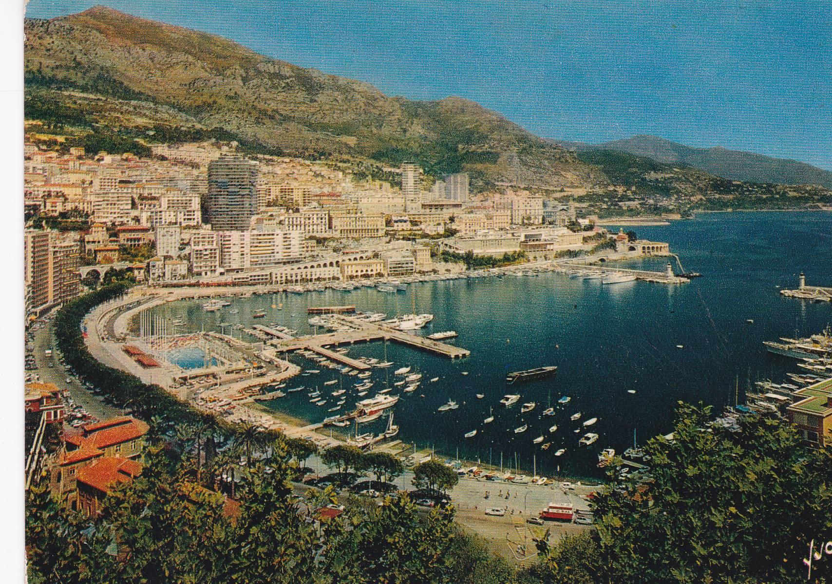 POSTAL B8267: PRINCIPADO DE MONACO: VISTA AEREA MONTE CARLO
