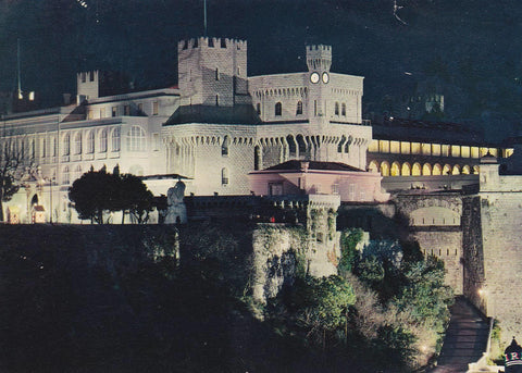 POSTAL B8274: PRINCIPADO DE MONACO: PALACIO DEL PRINCIPE ILUMINADO