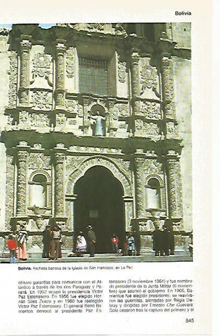 LAMINA 11164: Iglesia de San Francisco en La Paz Bolivia