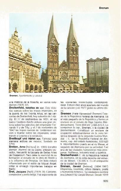 LAMINA 11176: Ayuntamiento y catedral de Bremen Alemania