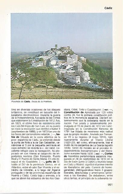 LAMINA 11190: Arcos de la Frontera Cadiz