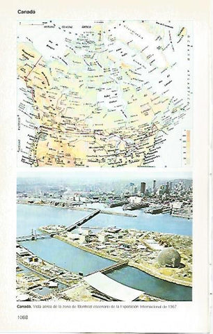 LAMINA 11197: Mapa de Canada y Montreal