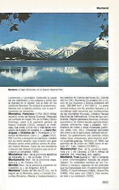 LAMINA 11233: Lago McDonald Estados Unidos