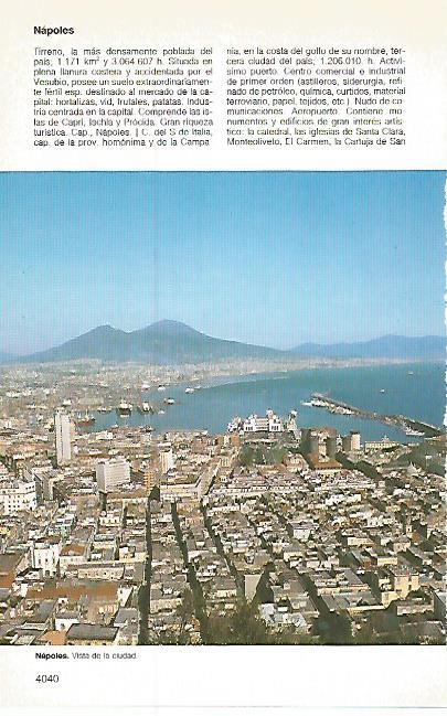 LAMINA 11255: Vista de Napoles Italia