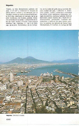 LAMINA 11255: Vista de Napoles Italia