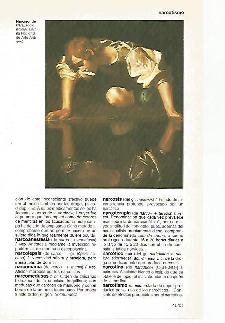 LAMINA 11256: Narciso por Caravaggio