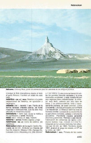 LAMINA 11263: Chinney Rock Estados Unidos
