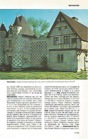 LAMINA 11279: Castillo de Saint Germain de Livet Francia