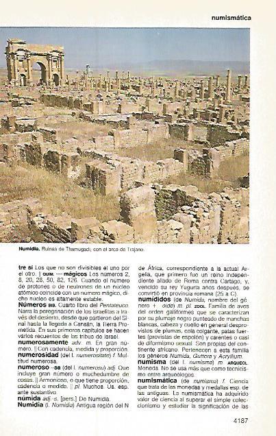 LAMINA 11288: Ruinas de Thamugadi Argelia